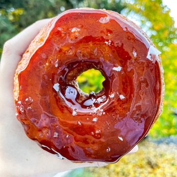 Temple Pastries - Salted Caramel Cronut | IG: @SnaccyChan - Bakeries Near Me - Seattle, Washington