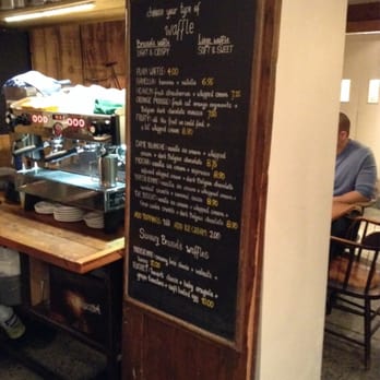 Nero Waffles - Menu board - Desserts Near Me - Vancouver, British Columbia