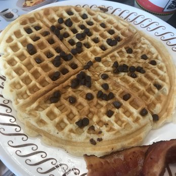 Waffle House - A chocolate chip waffle. Isn't it so weird that there aren't chocolate chips in the actual waffle? - Diners Near Me - Marietta, Georgia