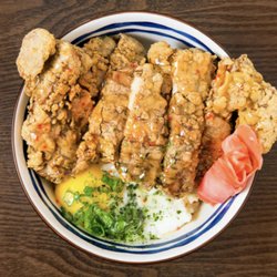 Don Neo Fusion Japanese Izakaya - Chicken Katsu Don with an onsen tama