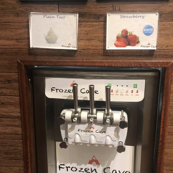 Frozen Cave - a close up of a frozen beverage dispenser - Gelato Near Me - San Marcos, Texas