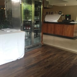 Riverbank Restaurant - Wine fridge and breakfast serving hatch
