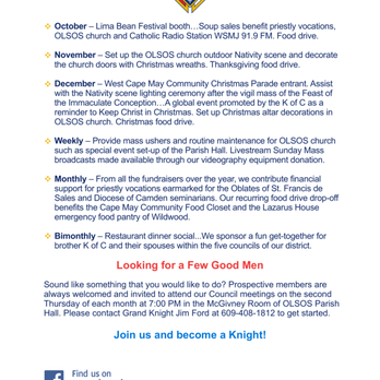 Allegra - K of C Newsletter [back] - Printing Services Near Me - Marmora, New Jersey