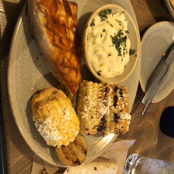 Pacific Catch - Yellow tail with elote and crab mashed potatoes - Seafood Near Me - Walnut Creek, California