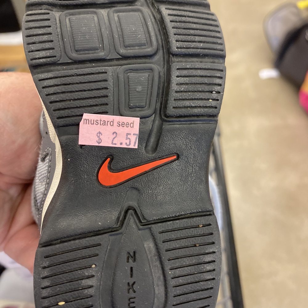 The Mustard Seed - Awesome price for gently used toddler nikes! - Thrift Stores Near Me - Floyds Knobs, Indiana The Mustard Seed - Awesome price for gently used toddler nikes! - Thrift Stores Near Me - Floyds Knobs, Indiana