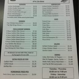 The menu, good! The menu, good!