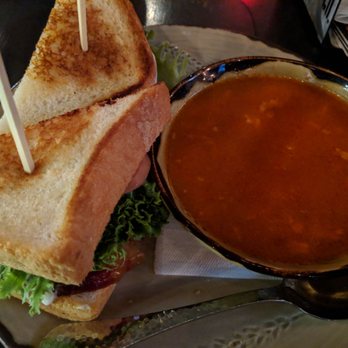 Coulee Brew Co - BLT with roasted red pepper and bacon soup. - Breweries Near Me - Lethbridge, Alberta