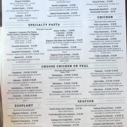 Pizza & Pasta - Menu