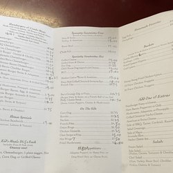 Rw's Hamburger House - Menu
