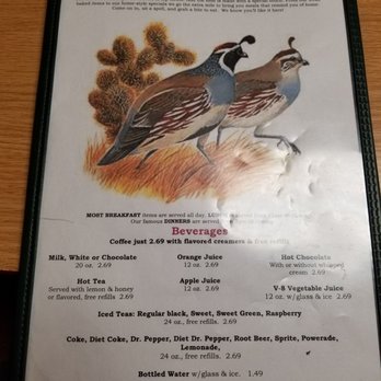 Mountain Quail Cafe - Menu - American Near Me - Quartzsite, Arizona Mountain Quail Cafe - Menu - American Near Me - Quartzsite, Arizona