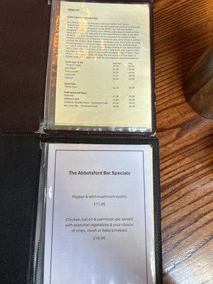 Menu photo 3 The Abbotsford Edinburgh, EDH