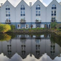 Jurys Inn Galway - Leonardo Hotel Galway, western side of hotel with River Corrib behind me.