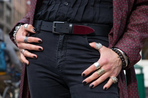Badichi Artisan Belt Buckle and Leather Belt Badichi Brown Genuine Leather Belt. Unisex (43 Inches) | eBay main image 2