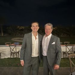 Mares Menswear of El Paseo - Update: myself in my suit and my daughters friend in his