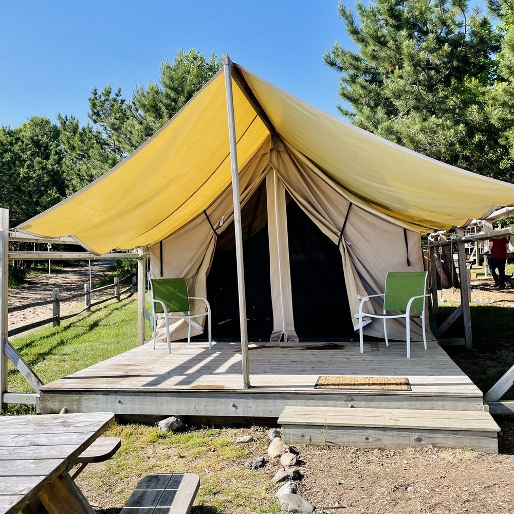Paddler's Village - Our safari tent. - Campgrounds Near Me - Christmas, Michigan Paddler's Village - Our safari tent. - Campgrounds Near Me - Christmas, Michigan