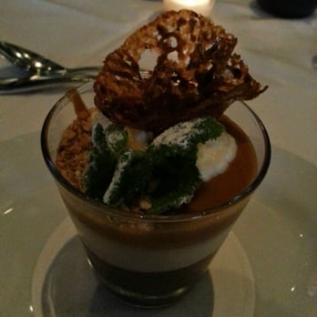 Sorellina - Chocolate Crema with Pretzel Crunch and Cocoa Nibs - Italian Near Me - Boston, Massachusetts Sorellina - Chocolate Crema with Pretzel Crunch and Cocoa Nibs - Italian Near Me - Boston, Massachusetts