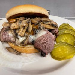 Fillin’ Station - The Fillin Station just rolled out a few new menu items, The Double Smoked Swiss and Mushroom Brisket Sandwich amazing!!!