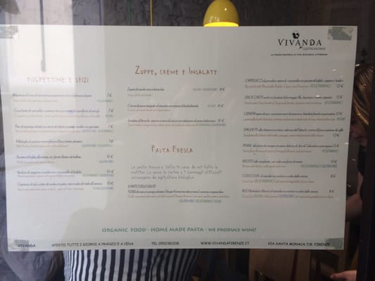 Menu photo 5 Vivanda Florence, FI