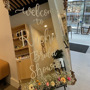 Battle Creek Cellars - a welcome sign for a bridal bridal shower - Wine Tasting Room Near Me - Portland, Oregon