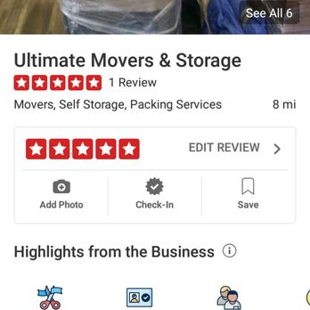 Ultimate Movers & Storage - This is a real 5 star review. They moved me and my friend however yelp removed...smh - Movers Near Me - Pearland, Texas Ultimate Movers & Storage - This is a real 5 star review. They moved me and my friend however yelp removed...smh - Movers Near Me - Pearland, Texas