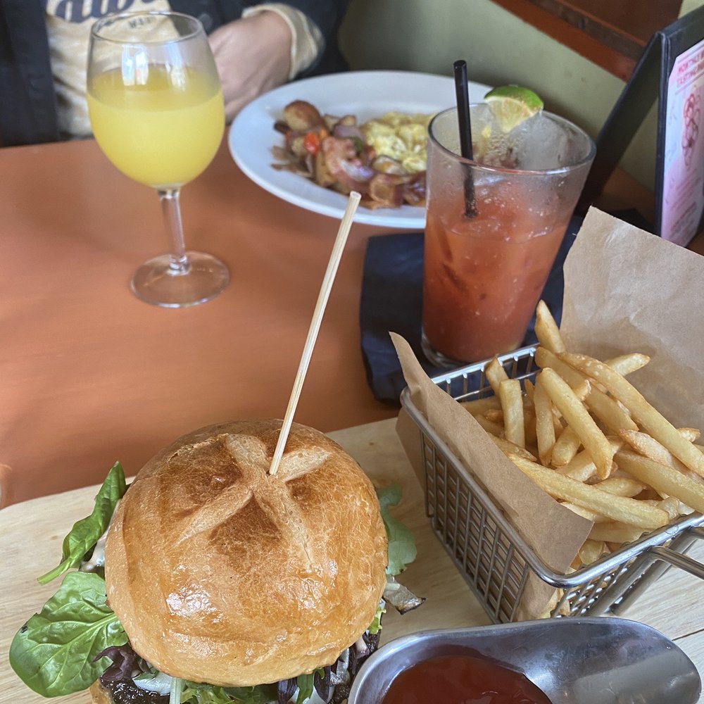 Cafe Mundial - Filet mignon burger, French fries, - Lounges Near Me - Monrovia, California