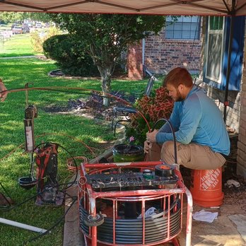Trenchless Pipe Lining - Daniel and Hunter doing their work in Plano, TX. - Plumbing Near Me - Grand Prairie, Texas Trenchless Pipe Lining - Daniel and Hunter doing their work in Plano, TX. - Plumbing Near Me - Grand Prairie, Texas
