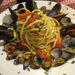 Homemade pasta with shellfish Homemade pasta with shellfish