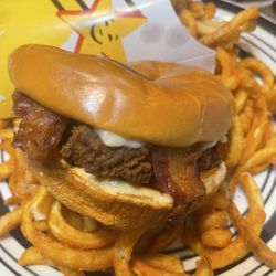 Hot Honey Hand-Breaded Chicken Sandwich & Curly Fries