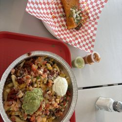 Taqueria La Flama - Campechano fries with a quesabirria