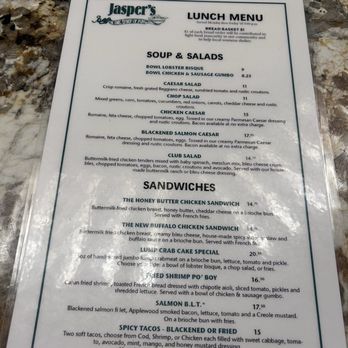 Jasper's - Menu - American Near Me - Upper Marlboro, Maryland Jasper's - Menu - American Near Me - Upper Marlboro, Maryland