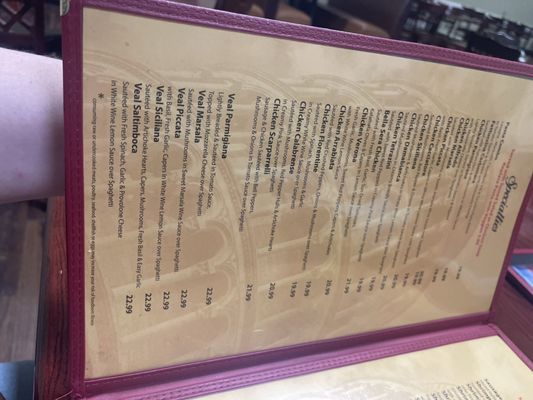 Menu photo 2 Bella Sera Marble Falls, TX