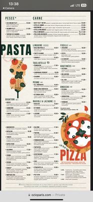 Menu photo 2 Ozio Paris, 75 Menu photo 2 Ozio Paris, 75