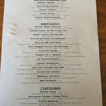 Scratch - New American Near Me - Mountain View, California