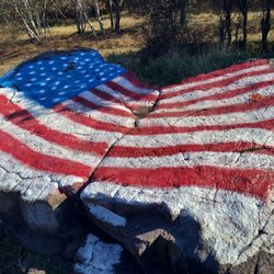 High Mountain Park Preserve - Painted on a rock at the top