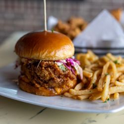 District Bar and Kitchen - Hot Honey Fried Chicken Sandwich