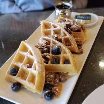 Chit Chat Diner - Blueberry Waffles with pecans. - Diners Near Me - Hackensack, New Jersey Chit Chat Diner - Blueberry Waffles with pecans. - Diners Near Me - Hackensack, New Jersey