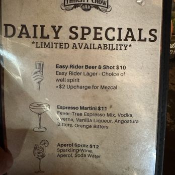 Thirsty Crow - Cocktail Bars Near Me - Los Angeles, California