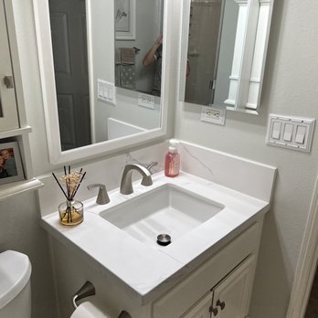Remodelacion Gomez - New bathroom counters and faucet - Painters Near Me - Lake Forest, California Remodelacion Gomez - New bathroom counters and faucet - Painters Near Me - Lake Forest, California