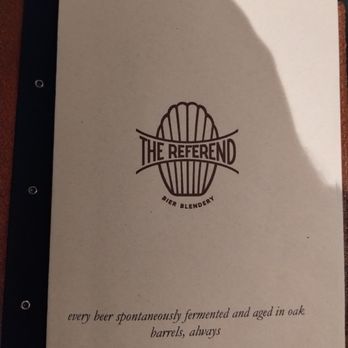 The Referend Bier Blendery - Draft and To-Go menu. - Breweries Near Me - Kutztown, Pennsylvania