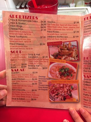Menu photo 4 Runaway Train Cafe Brownwood, TX
