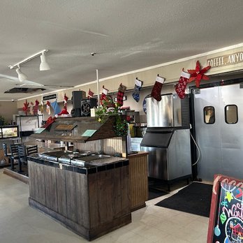 The Cafe - a view of the kitchen and dining area - American Near Me - Fairland, Oklahoma