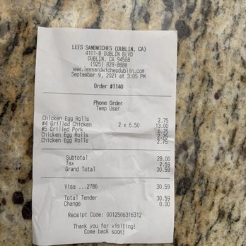 Lee's Sandwiches - Horrible service at the Dublin Location. - Vietnamese Near Me - Dublin, California