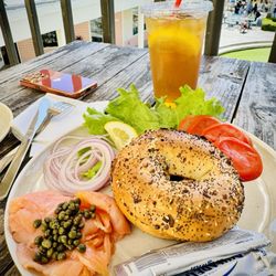 Vinaka Cafe - Lox & Bagel Plate Sandwich