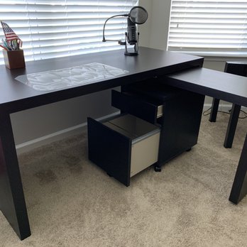 IKEA - My handiwork! Totally new office desk, with extension, and file cabinet! Awesome setup to write those great Yelp reviews from! - Kitchen & Bath Near Me - Jacksonville, Florida IKEA - My handiwork! Totally new office desk, with extension, and file cabinet! Awesome setup to write those great Yelp reviews from! - Kitchen & Bath Near Me - Jacksonville, Florida