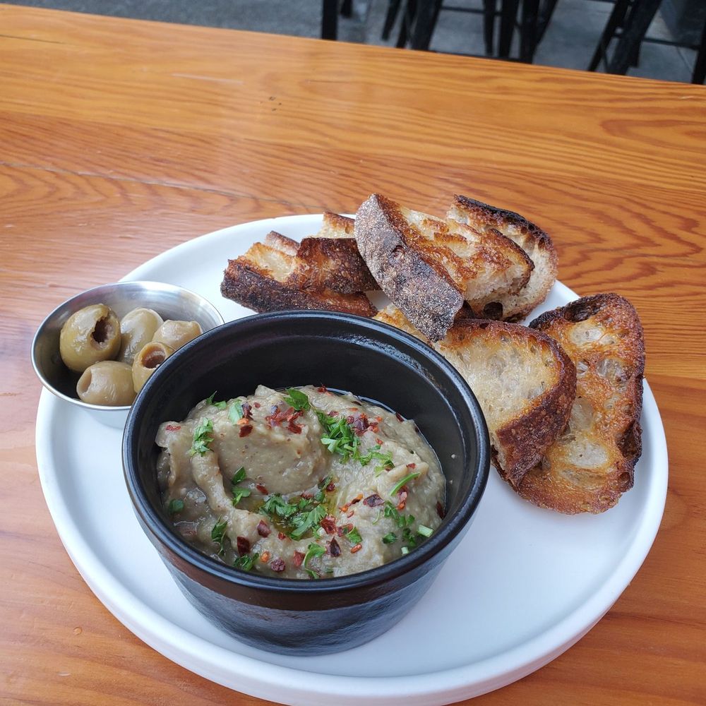 Corner Project Ales & Eats - Babaganouj and grilled bread. - Gastropubs Near Me - Geyserville, California Corner Project Ales & Eats - Babaganouj and grilled bread. - Gastropubs Near Me - Geyserville, California