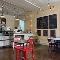 First XI Coffee - Menus & Counter!