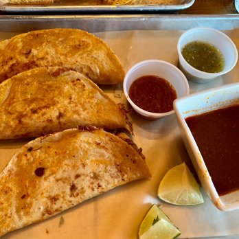 Baja Tacos and Shots - Quesabirria. Don't let the plain wrapping dissuade you. - Mexican Near Me - Bettendorf, Iowa