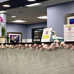 Bethesda Chevy Chase Oral Surgery - The counter where you sign in. Isn't it pretty?