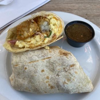 1906 - Breakfast burrito with bacon - American Near Me - Upland, California