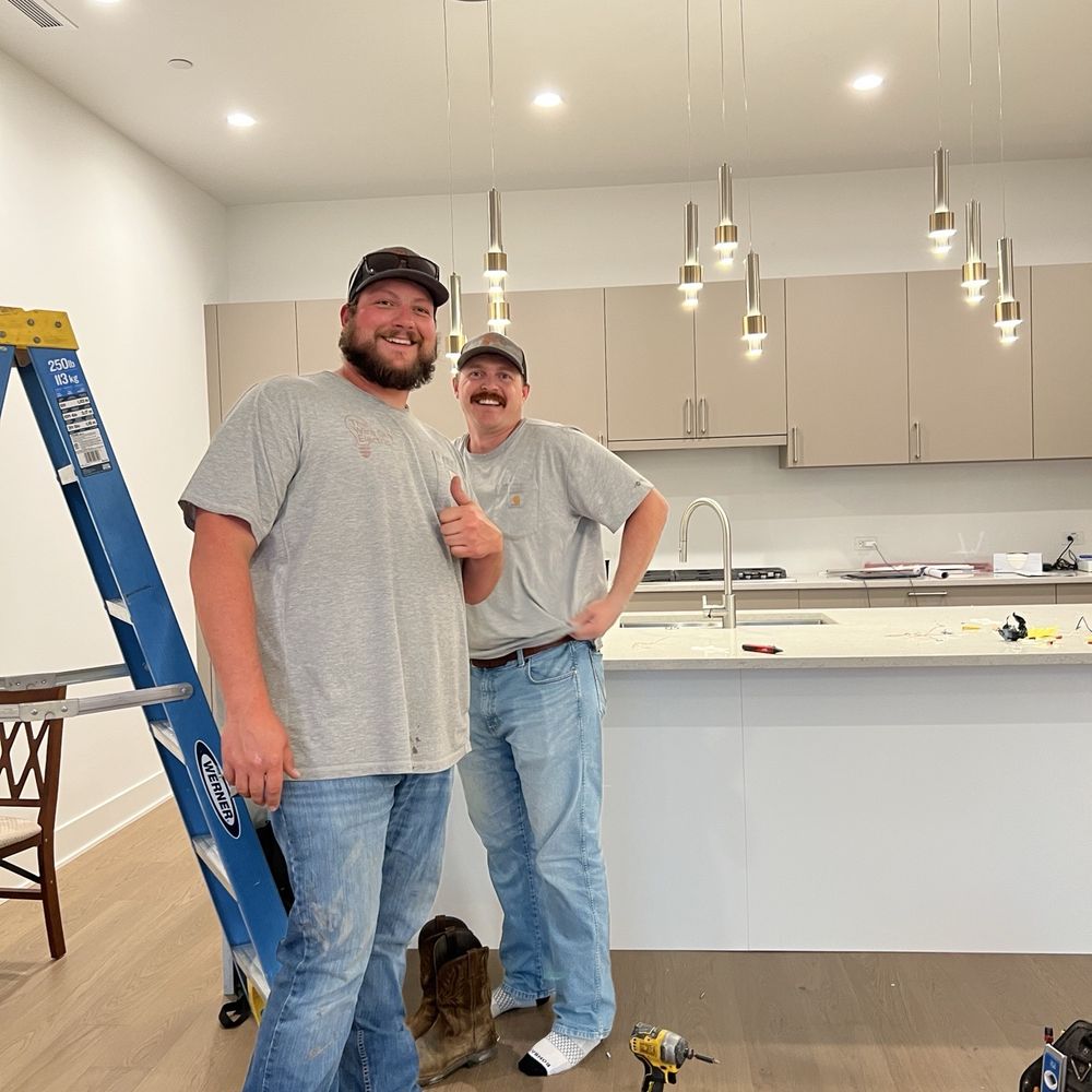 3 pendants installed 3 pendants installed